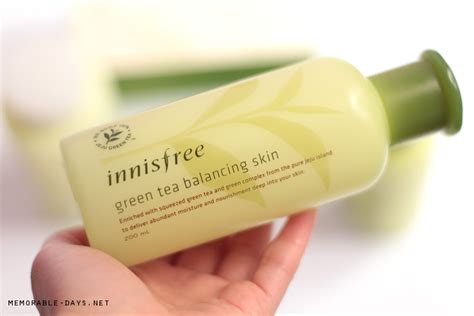 This product also comes in recyclable packaging. Review: Innisfree Green Tea Balancing & Moisture Line ...