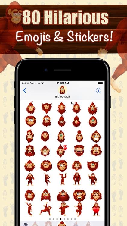 Bigfootmoji Crazy Sasquatch And Bigfoot Emojis By Sajan Singla