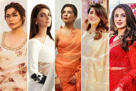 10 Pakistani Actresses Who Dazzle In A Saree Fashion Times Magazine