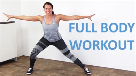 Full Body Workout For Women 20 Minute Home Exercise At Home With No