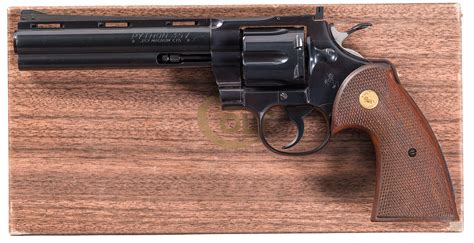 Rare First Year Production Colt Python Revolver With Box Rock Island