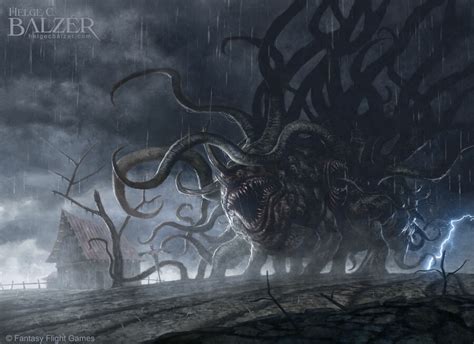 lovecraftian tentacle monster fantasy art