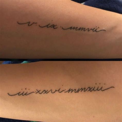 Roman Numerals Clock Tattoo With Name And Date Of Birth 1001 Ideas