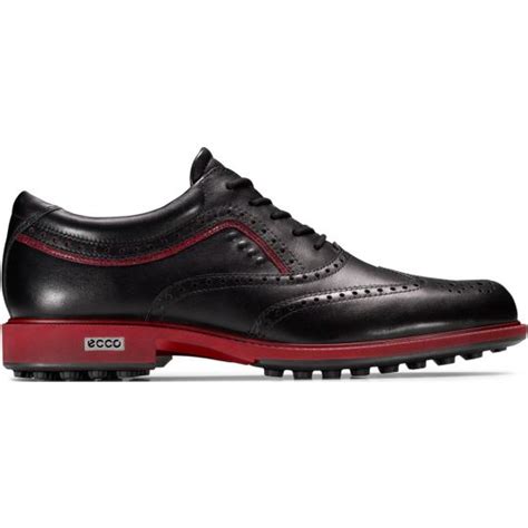 Ecco Tour Hybrid Golf Shoes Black Brick Mens Golf Shoes At Jamgolf
