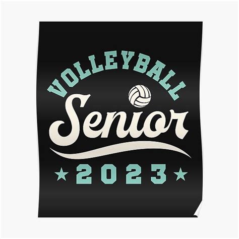 Volleyball Senior 2023 Graduation Poster For Sale By Jaygo Redbubble