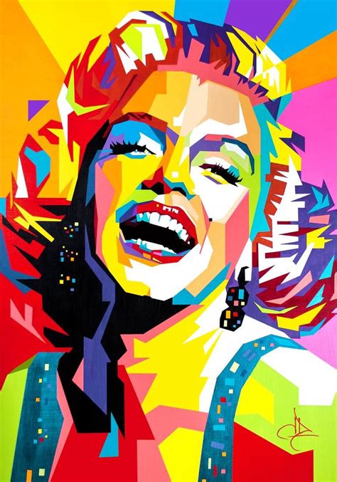 Marilyn Pop Wow Painting Pop Art Portraits Pop Art Painting Pop