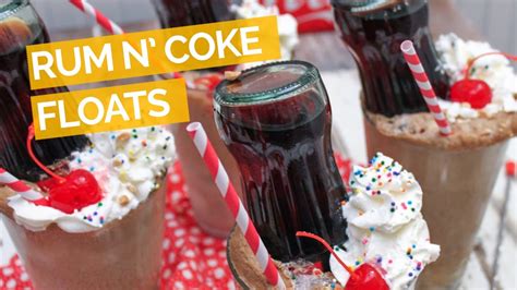 Though the rum and coke originated on the small caribbean island of cuba, it has become one of the most popular drinks in the entire world. Rum and Coke Float Recipe - YouTube