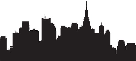 New York City Skyline Silhouette Clip Art Big City Silhouette Png
