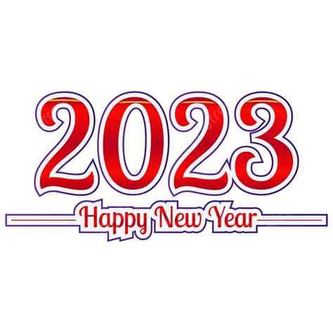 Rojo Feliz Año Nuevo 2023 Png Feliz Año Nuevo 2023 Fuentes De Arte