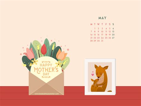 May 2018 Calendar Wallpaper Freebie Baobab House Atelier