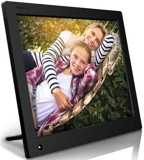 nixplay original 15 inch wifi cloud digital photo frame iphone and android app email facebook