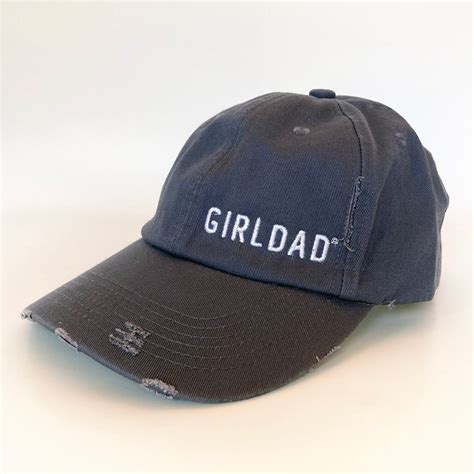 Girldad® Embroidered Unstructured Dad Hat Cap Blue Grey Etsy