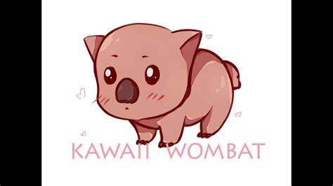 Speedpaint Kawaii Wombat Youtube