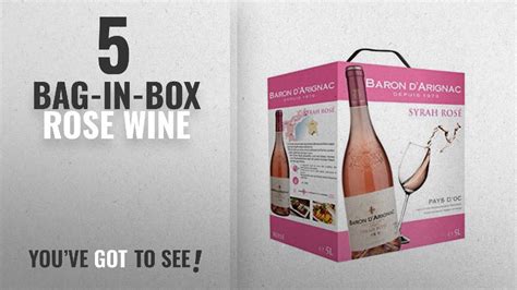 Top Bag In Box Rose Wine Baron D Arignac Syrah Rose L
