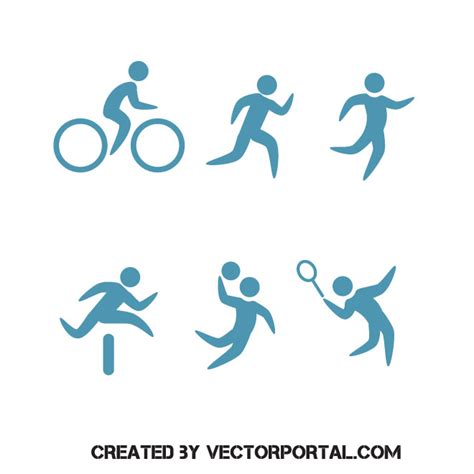 Sport Iconen Illustraties Royalty Free Stock Svg Vector
