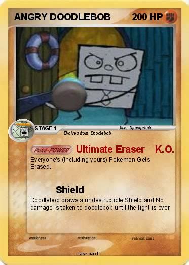 Pokémon Angry Doodlebob Ultimate Eraser Ko My Pokemon Card