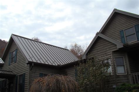 Medium Bronze Mechanically Seam Metal Roof Norman Sheet Metal