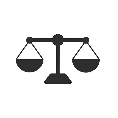 Scale Vector Icon Symbol Of Justice Court Of Law Court Judge 7653000