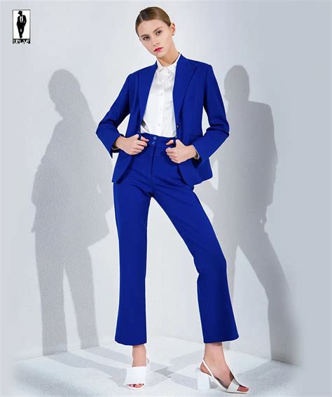 Ur 53 Custom Royal Blue Work Bussiness Formal Elegant Women Suit Set