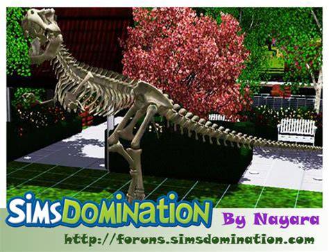 The Sims Resource Sd Nfj Ossada Dinossauro Dinosaur Skeleton