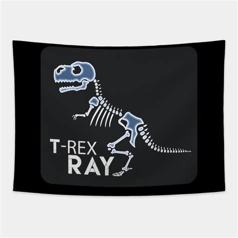 T Rex Ray Funny Skeleton X Ray Dinosaur T Rex X Ray Tapestry