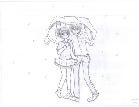 Couple Sketch Anime Sads Wallpapers Wallpaper Cave
