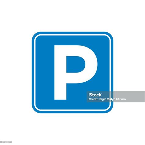 Street Signage Road Sign Parking Area Illustration Design Vector Eps 10