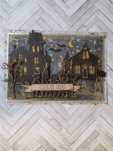 Halloween Cards Fall Halloween Tim Holtz Stamps Sizzix Mini Albums
