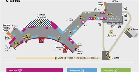 Seattle Airport Map N Gates
