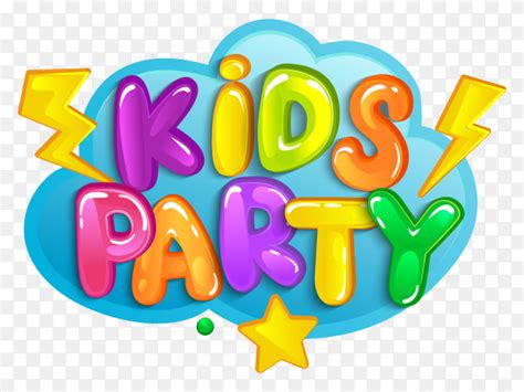 Colorful Font Kids Party Clipart Png Similar Png