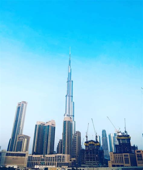 City Dubai City Dubai Burjkhalifa Uae Building Architecture