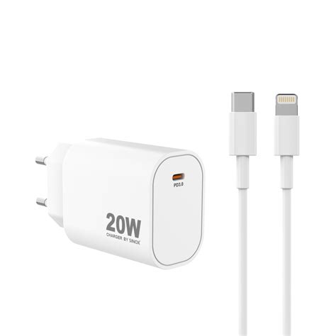 Chargeur Mural Usb C Pd 20w Wc Light Blanc