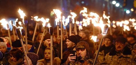 ‘jews Out Marchers Celebrate Legacy Of Ukraine Nationalist Stepan