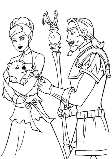 Get hold of these coloring sheets that are full of pictures and involve your kid in painting them. Barbie Magic Pegasus And Evil Witch Coloring Pages ...