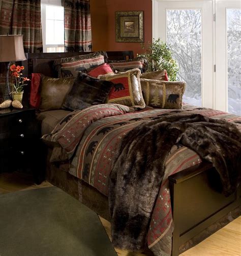 Matching sheets and blankets in a country motif lend plenty of charm to. Bear Country Bedding Set