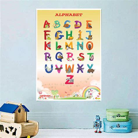 Posbel Poster Belajar Alfabet Tipe Jual Poster Pendidikan Untuk