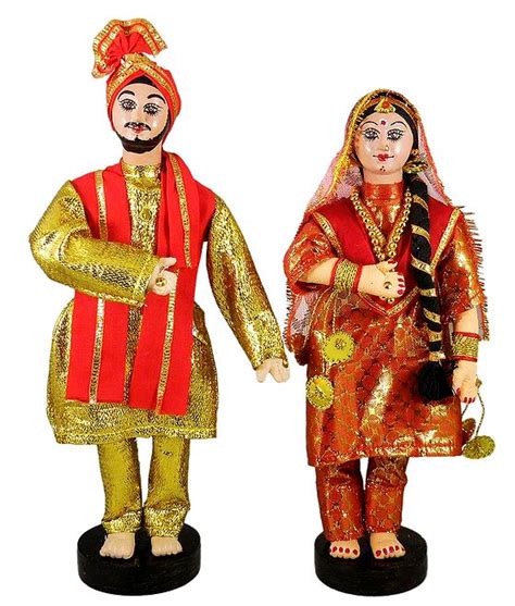 Punjabi Bridal Doll Cloth Doll