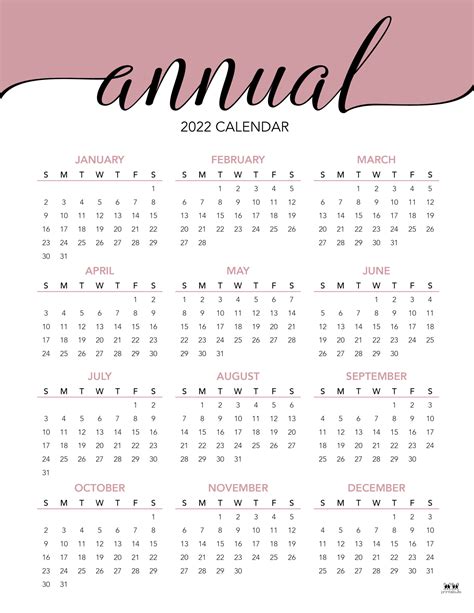 2022 Calendar Free Printable Pdf Templates Calendarpedia