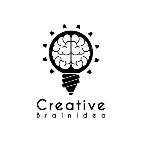 Creative Idea Logo Vector Art Png Vector Creative Idea Brain Pencil