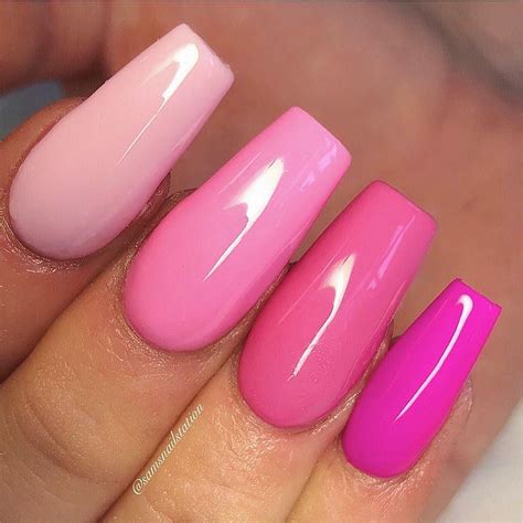 Lawn And Garden Different Shades Of Pink Nails Kylie Jenner My Nail