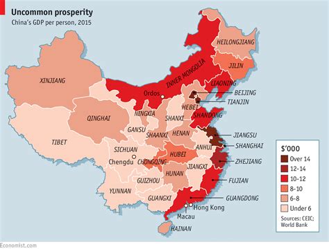 Regional Development Rich Province Poor Province China The Economist