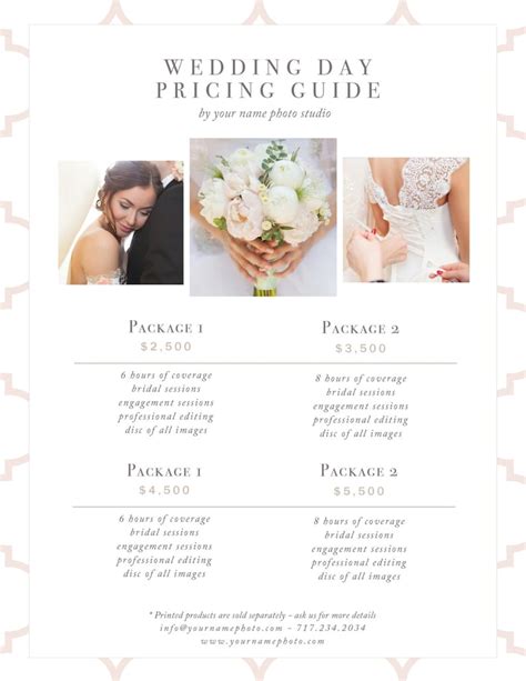 15 Top Wedding Price List For Photography Phot Photograph