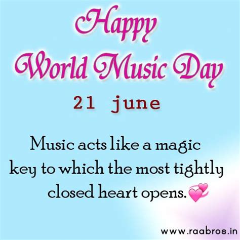Happy World Music Day Quotes Shortquotes Cc