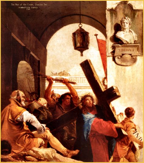 Daily Catholic Devotions The Second Station Jesus Carries His Cross