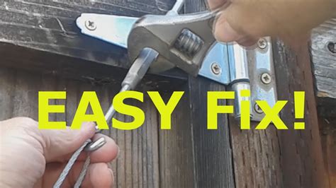 How To Fix A Sagging Gate Youtube