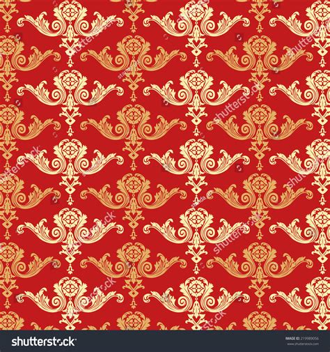 Retro Wallpaper Art Nouveau Stock Vector Royalty Free 219989056