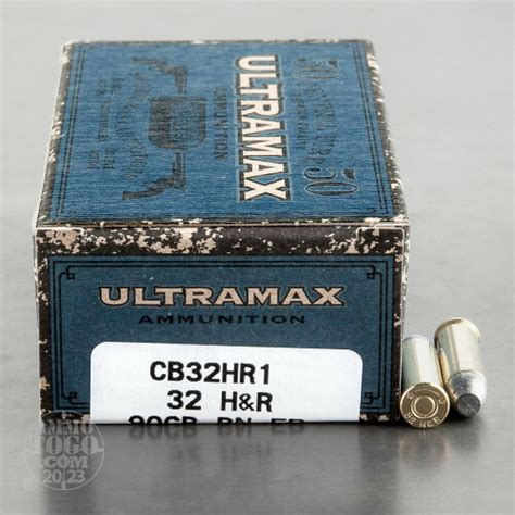 32 Handr Magnum Lead Flat Nose Ammo For Sale By Ultramax 50 Rounds