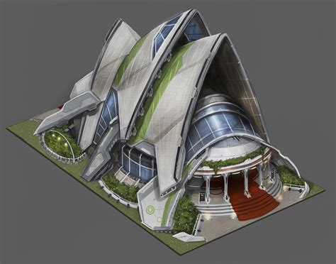 Sci Fi Architecture Architecture Model House Architecture Bathroom