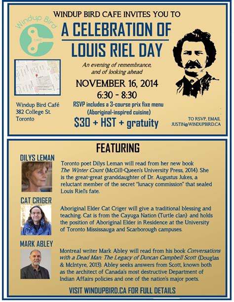 Louis Riel Day Celebration
