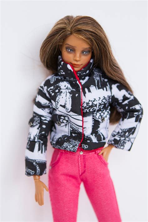 barbie clothes coat jacket for barbie doll etsy